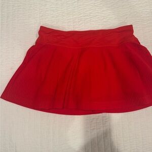 Lululemon Athletica Red Mini Skirt